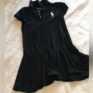 Girls black Polo dress